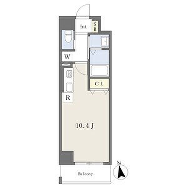 愛知県名古屋市千種区田代町字岩谷(賃貸マンション1R・4階・28.67㎡)の写真 その2