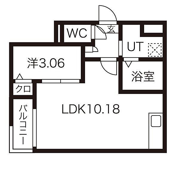 愛知県名古屋市天白区井の森町(賃貸アパート1LDK・2階・31.24㎡)の写真 その2
