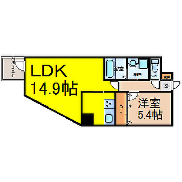 画像2:LDK14.9帖　洋室5.4帖