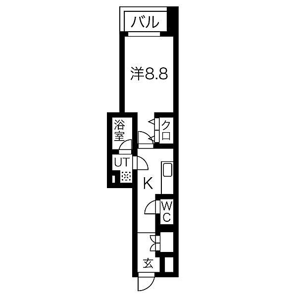 愛知県名古屋市千種区春岡１丁目(賃貸マンション1K・7階・31.32㎡)の写真 その2