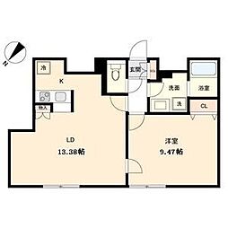 BRANCHE覚王山 1LDKの間取図画像