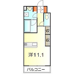 シテイライフ日和 ワンルームの間取図画像