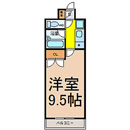 シテイライフ藤ケ丘南2号館 1Kの間取図画像