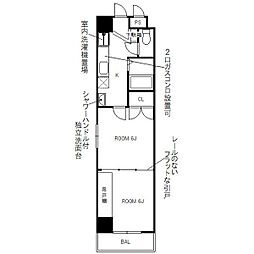 シャトーオオタ 2Kの間取図画像