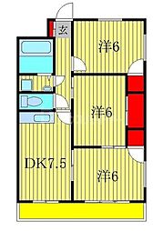 間取図画像 3DK