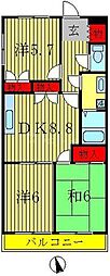 間取図画像 3DK