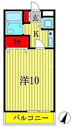 メゾンドコムサ・トヨシキ 1階1Kの間取り