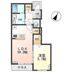 間取図画像 1LDK