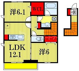 間取図画像 2LDK