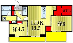 間取図画像 2LDK