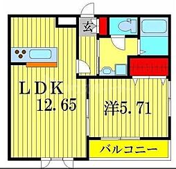 間取図画像 1LDK