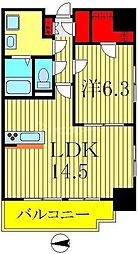 ArtGraceHill 1LDKの間取図画像