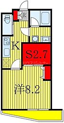 VIVACE VI 1Kの間取図画像