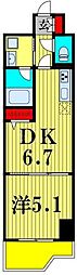 LuceVII 1DKの間取図画像