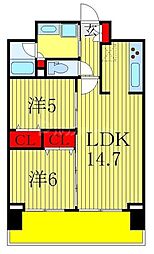 ラグゼナ流山おおたかの森 2LDKの間取図画像