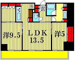 パークアクシス柏の葉 2LDKの間取図画像