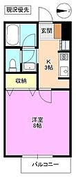 間取図画像 1K