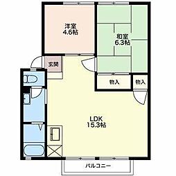 間取図画像 2LDK
