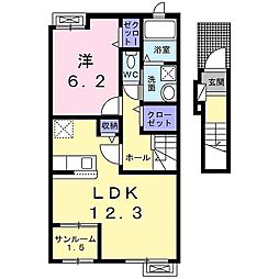 セレノアント 1LDKの間取図画像