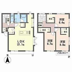 フレグランスウインドC 3LDKの間取図画像
