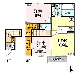 トリシア エンテレイア 2LDKの間取図画像