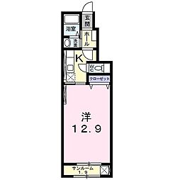 ボアソルチA 1Kの間取図画像