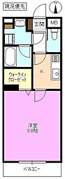 アライブ5 1Kの間取図画像