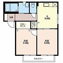 フォレストエバーInn  ｜ 長野県松本市波田（賃貸アパート2K・1階・42.80㎡） その2