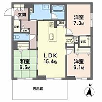 シャーメゾンステージ筑摩  ｜ 長野県松本市筑摩３丁目（賃貸マンション3LDK・1階・86.90㎡） その2