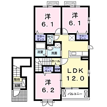 プラシードＭ2 203 ｜ 長野県松本市大字松原27番地10（賃貸アパート3LDK・2階・68.06㎡） その2