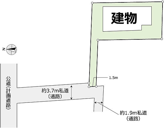 敷地と道路の関...