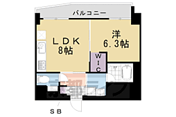 プリオーレリベルタ 1LDKの間取図画像
