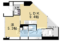 SHALIMARNISHIOJI 1LDKの間取図画像