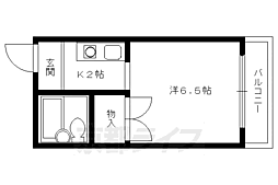 メゾン・プルメリア 1Kの間取図画像