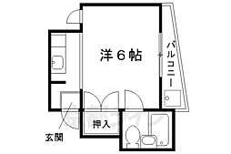 かなめハイツ 1Kの間取図画像