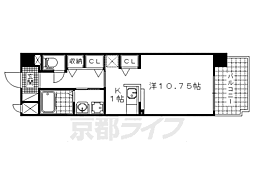 ソレアード小柳 ワンルームの間取図画像