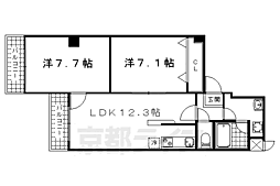 リアライズ小山西御所 2LDKの間取図画像