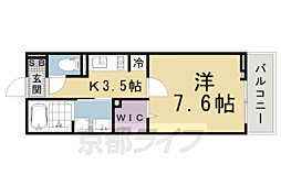 コーチ・フラット 1Kの間取図画像