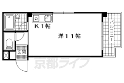 プルミエール ワンルームの間取図画像