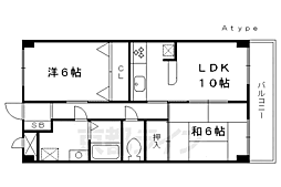 第7長栄マンション 2LDKの間取図画像