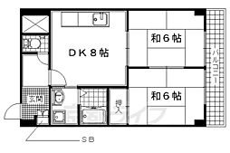 KGビル 2LDKの間取図画像