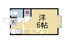 アイバハウス 1Kの間取図画像
