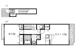 プロムナード醍醐 1LDKの間取図画像