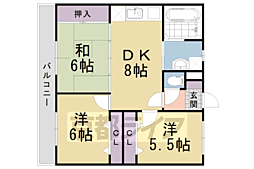 MOグロリーエイト 3LDKの間取図画像