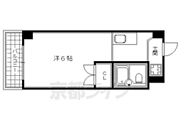 ソレーユ村田 1Kの間取図画像