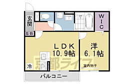ルミエールMK2 1LDKの間取図画像