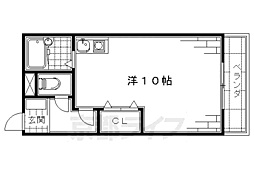 ファルコン 1Kの間取図画像