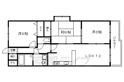 ビューハイツ 3LDKの間取図画像
