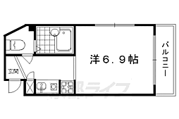 ブリエ御所西 1Kの間取図画像