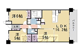 パデシオン京都七条ミッドパーク 3LDKの間取図画像